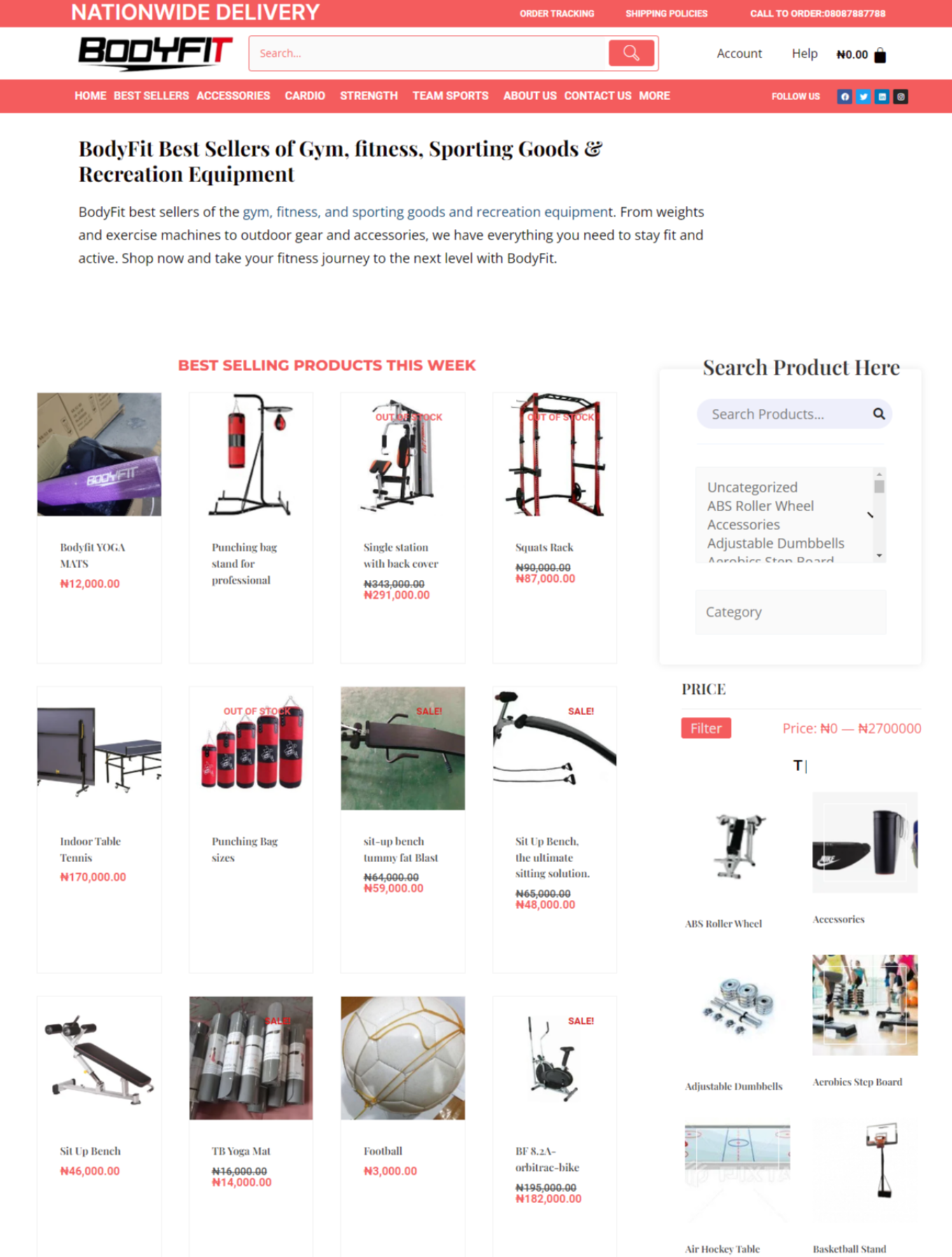 responsive eCommerce website development